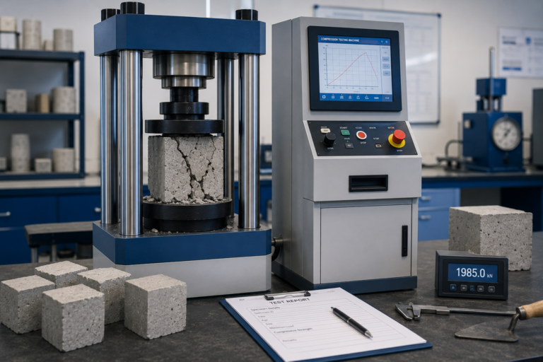How to Test Concrete Cube Strength Using a Compression Testing Machine 2 12